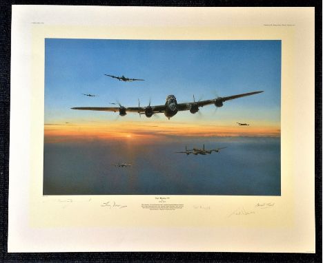Robert Taylor Target Bearing 270, Signed and Numbered edition, number 340 400 signed by 4 veterans who took part in the Tirpi