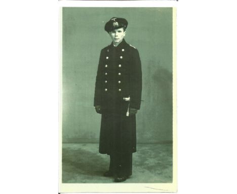 WW2 Tirpitz survivor Alfred Zuba signed on the reverse of 5 x 3 b w portrait photo of him in uniform. With note and autograph