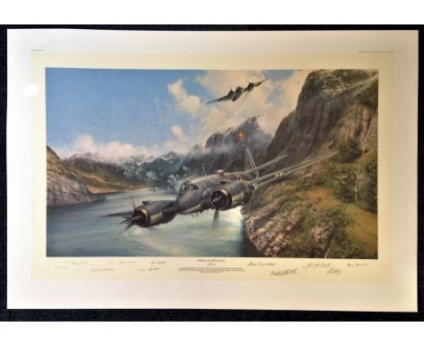 Robert Taylor Strike and Strike Again, RAAF Edition signed by 9 distinguished RAAF pilots and navigators who flew Beaufighter