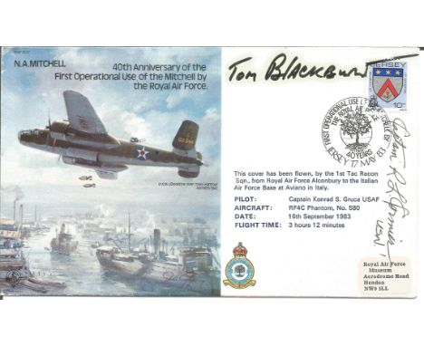 WW2 USA Captain John Thomas Tommy Blackburn Corsair Fighter Ace with VF 17 Jolly Rogers and Captain Richard L Zeke Cormier US
