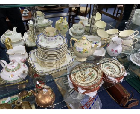 ROYAL DOULTON 'ALBANY' PART TEA SERVICE, with floral and gilt decoration, along with other tea ware