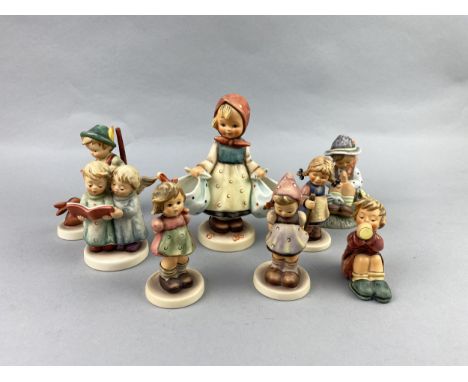 HUMMEL FIGURE OF 'MOTHERS DARLING', 15cm high, along with seven other Hummel figures, and two other figures (10)