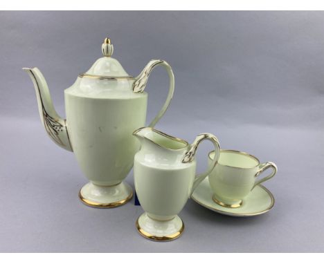 ROSLYN TEA SERVICE, with floral decoration, along with a Paragon coffee service