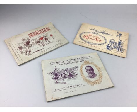 LOT OF WILLS AND PLAYERS CIGARETTE CARD ALBUMS, and some loose cards also two packs of Players playing cards