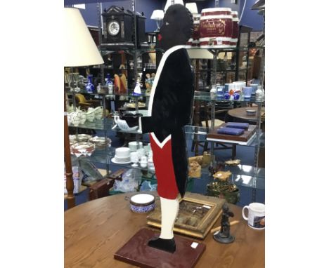 VINTAGE PAINTED SMOKERS STAND, modelled in the form of a butler