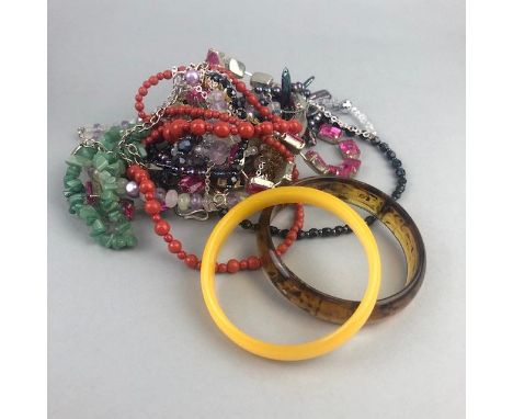 LOT OF COSTUME JEWELLERY, including various vintage and modern examples