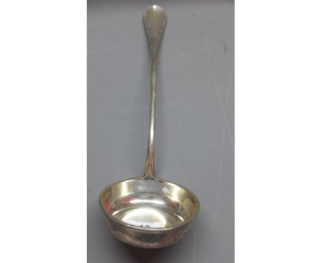 A French silver ladle, marked '800'. L.35cm 