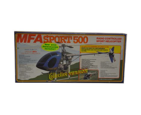 MFA SPORT 500 HELICOPTER kit complete with engine, unfinished never flown.