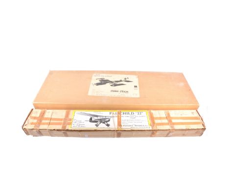 2 x R/C kits FAIRCHILD 22 47" span and MAX-STICK MULTI TRAINER 44" span.