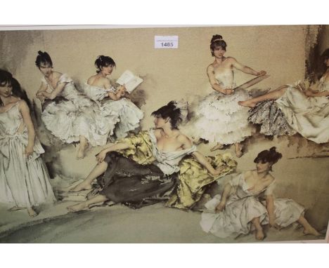Sir William Russell Flint, Limited Edition colour print, ' Variations ' No. 57 of 850, gilt framed, unsigned 
