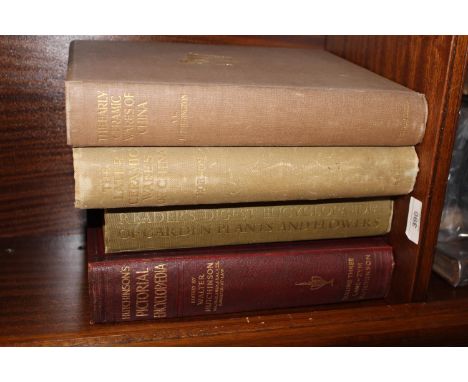 One volume, ' Early Ceramic Wares of China ', by A.L. Etherington, another volume, ' Later Ceramic Wares of China ' by Hobson