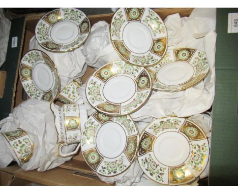 Royal Crown Derby ' Derby Panel ' pattern tea service12 cups12 saucers12 side plates1 sandwich plate1 sugar basin1 cream jugN