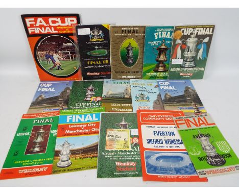 FA Cup Final Football Programmes, 1968-1980s includes 1979 ticket and 1968 song sheet (18) Good