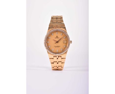 Omega: A gentleman's 18ct yellow gold diamond set bracelet watchModel: ConstellationReference: 168.0055Date: Circa 1977Moveme