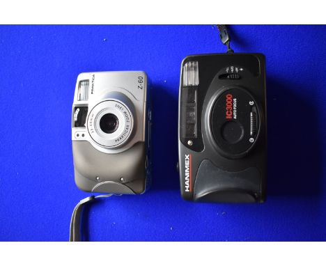 Camera Equipment - Hanimex IC3000 Point and shoot camera, very good condition, boxed. Praktica Z60 Zoom, with case, very good