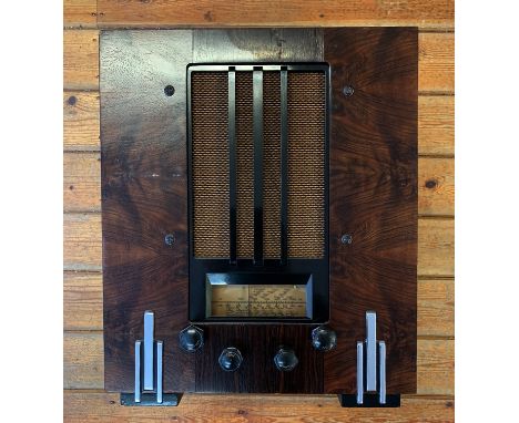 VINTAGE VALVE TABLE TOP RADIO. A beautiful Marconi 264 'high profile' table top valve radio from the mid 1930s. Classic desig