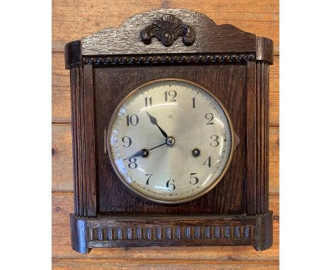 German Early 20th Century 8-Day Cased Mantel Clock. Made by H.A.C., Wurttemberg, c.1900. Good condition. Buyer collects.