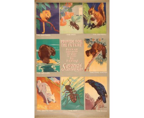 HARRY ROUNTREE (1876-1950): A NATIONAL SAVINGS ADVERTISING POSTER, no.201, Publ. The National Savings Commitee, printed by J.