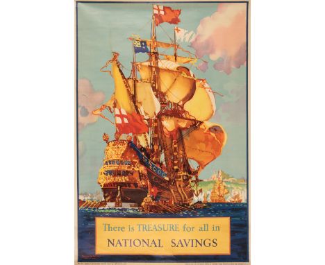FRANK HENRY MASON (1875 - 1965): A NATIONAL SAVINGS ADVERTSING POSTER, no.212, Publ. The National Savings Commitee, printed b
