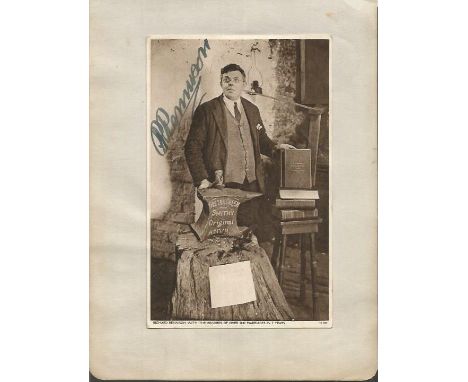 Richard Rennison vintage signed Postcard attached to album page. Good condition. All signed items will come with a Certificat