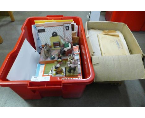 Two boxes of ephemera including part handwritten journal, 1918, greetings cards, photographs, a signed Richard Hadlee cricket