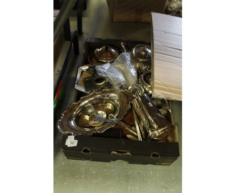 19th C Silver Plated Tea Service & Quantity Plated & Pewter Ware