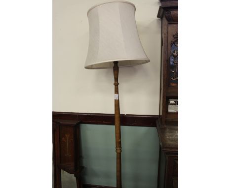 Walnut Standard Lamp & Shade