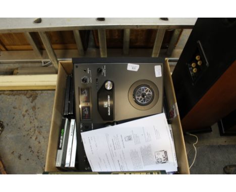Akai 4000 reel to reel tape recorder and tapes