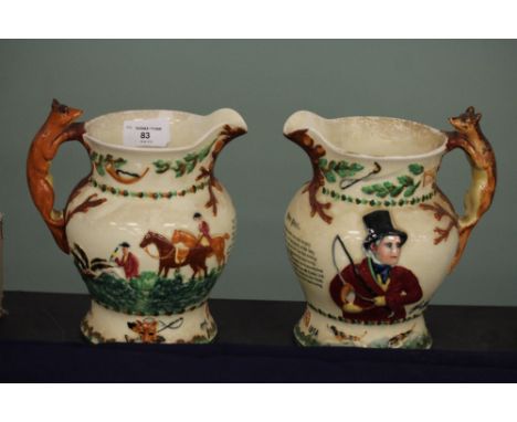 2 John Peel Musical Hunting Jugs