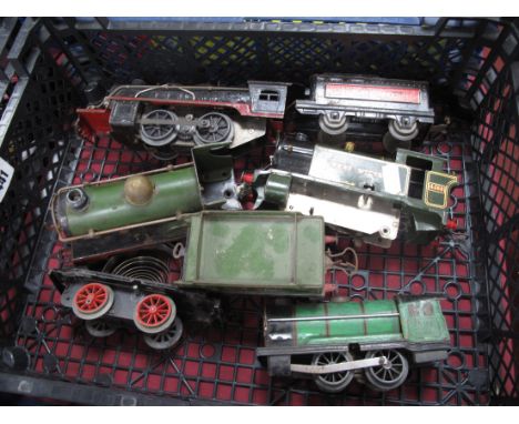 A "Lionel Lines" "O"Gauge/7mm Three Rail 0-4-0 Steam Locomotive with Four Wheel Tender, (appears in complete undamaged but di