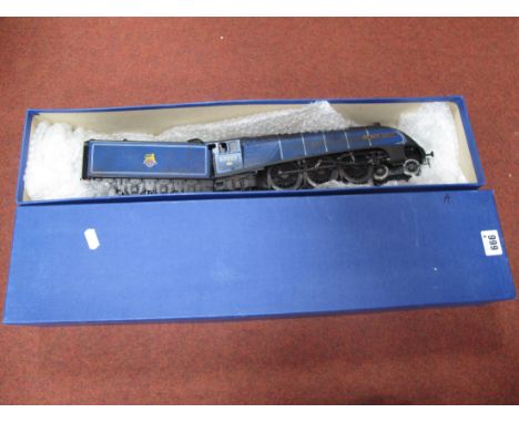 A Helijan "O" Gauge/7mm Class A4 4-6-2 Steam Locomotive and Eight Wheel Tender, BR blue (weathered finish) "Sir Nigel Gresley