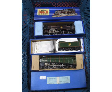 Two Hornby Dublo "OO"Gauge/4mm Three Rail Boxed Steam Locomotives, A EDL18 2-6-4 standard tank BR black R/No 80054,very good/