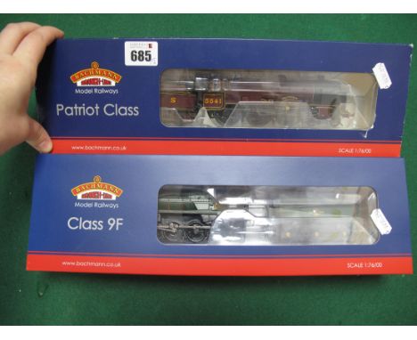 Two Bachmann "OO"Gauge/4mm Steam Locomotives with Six Wheel Tenders,Ref No 31.212 4-6-0 Patriot Class LMS maroon R/No 5541 "D