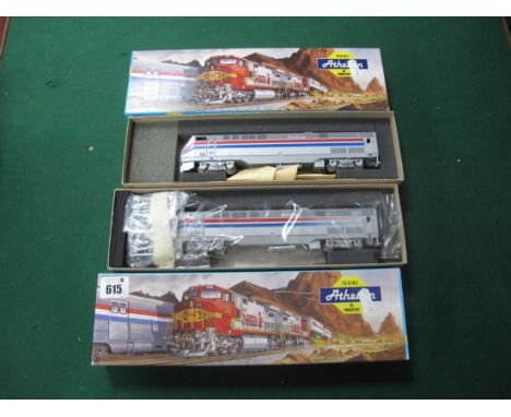 Two Athearn "HO" Gauge Boxed 103 P42 Amtrak Power Diesel Locomotive R/No's 9 and 803, both good condition, good box's, u/t.