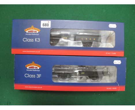 Two Boxed Bachmann "OO" Gauge Locomotives and Tenders, comprising of #32-279A Class K3 2-6-0 locomotive, R/No 1304 LNER lined