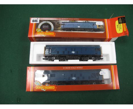 Two Boxed Hornby "OO" Gauge Outline Diesel Locomotives, comprising of #R.326 Class 25, R/No 25241, BR blue, #R.878 Class 25, 
