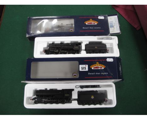 Two Bachmann "OO" Gauge Locomotives and Tenders, comprising of #32-251 WD 2-8-0 Austerity Locomotive, R/No 90274, BR black E/