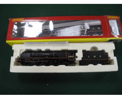 A Hornby Ref No R2311 "OO" Gauge/4mm Duchess Class 4-6-2 "City of Glasgow", LMS black R/No 6242 very good, in very good box.
