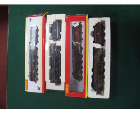 Two Hornby "OO"Gauge/4mm 4-6-2 Steam Locomotives with Six Wheel Tenders, Ref No R2383 Duchess Class, BR maroon R/No 46251 "Ci
