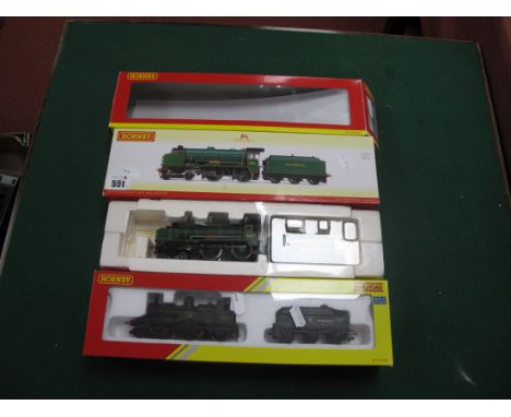 Two Hornby "OO" Gauge/4mm Boxed Steam Locomotives with Six Wheel Tenders, Ref No R2745 4-4-0 "Schools Class" Southern green R