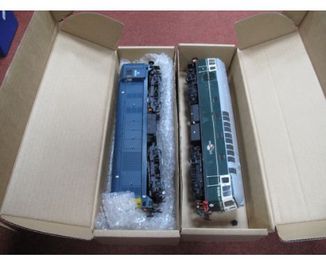 Two Kit Built "O"Gauge/7mm Diesel Locomotives Custom Boxed, A Class 20 BR blue R/No 20169 good build/paint, and A Class 26 BR