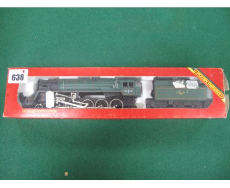 A Hornby "OO"Gauge/4mm Ref No R373 Class 9F 2-10-0 BR Green R/No 92220, good (one deflector loose), fair box, u/t.