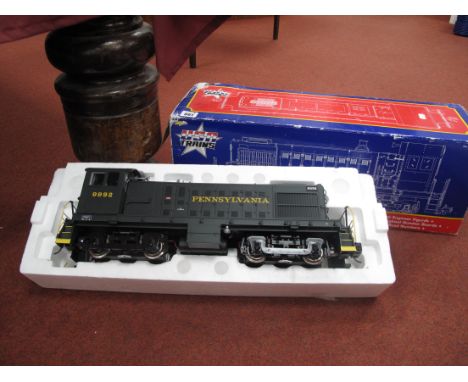 A "USA Trains" "G" Gauge Boxed Bo-Bo Alco S4 Diesel Locomotive, two rail Pennsylvania black livery, R/No 8892. very good u/t 