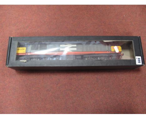 A Kit Built (All Metal) "O" Gauge/7mm Class 58 Diesel Locomotive, Railfreight livery R/No 58024, good, custom boxed, u/t.