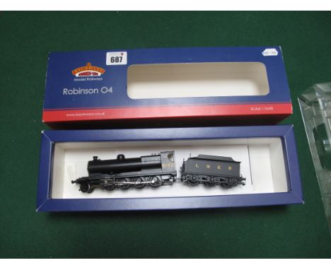 A Bachmann "OO" Gauge #31-003 Robinson 04 2-8-0 Locomotive and Tender, R/No 6190, LNER black, (21 DCC), literature, boxed.