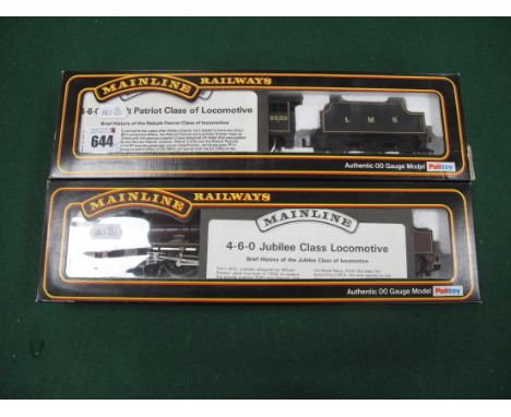 Two "OO" Gauge Mainline Railways (Palitoy) Steam Locomotives and Tenders, comprising of #37065, 4-6-0 6P rebuilt patriot clas