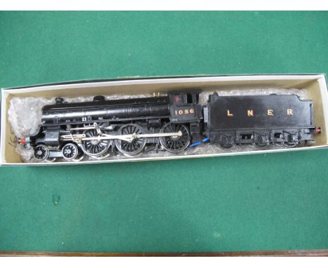 A 'O' Gauge/7mm Kit Built (Brass) Class B1 4-6-0 Steam Locomotive, with six wheel tender, L.N.E.R black R/No. 1056, good buil