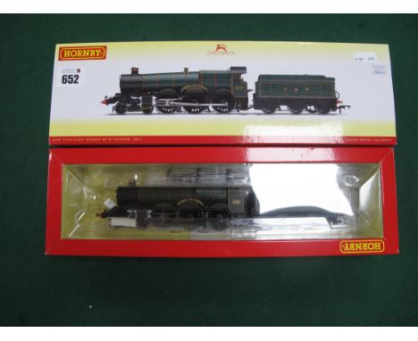 A Hornby #R3455 "OO" Gauge GWR Star Class 4-6-0 Locomotive and Tender, R/No 4013, 'Knight of St Patrick', Great Western green