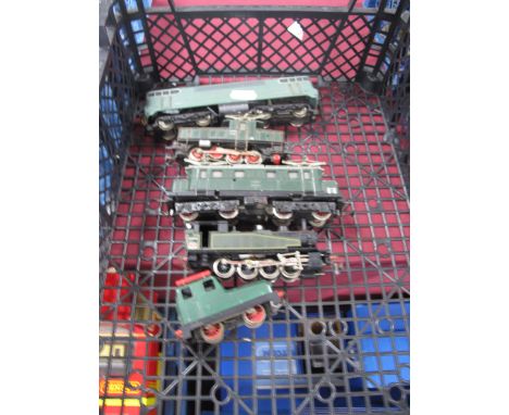 Five "HO" Gauge Continental Outline Unboxed, Untested Locomotives, a Hornby Acho electric, twin pantograph's, S.N.C.F Rail, R