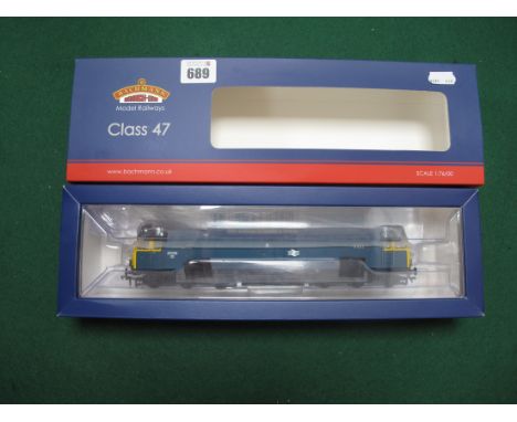 A Bachmann #35-411 "OO" Gauge Class 47/0 Diesel Co-Co Locomotive, R/No 47012, BR blue (plux 22 DCC), literature, boxed.